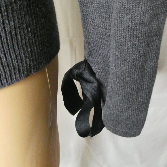 J Crew Mercantile Merino Wool Bow Sleeve Sweater - Picture 7 of 8